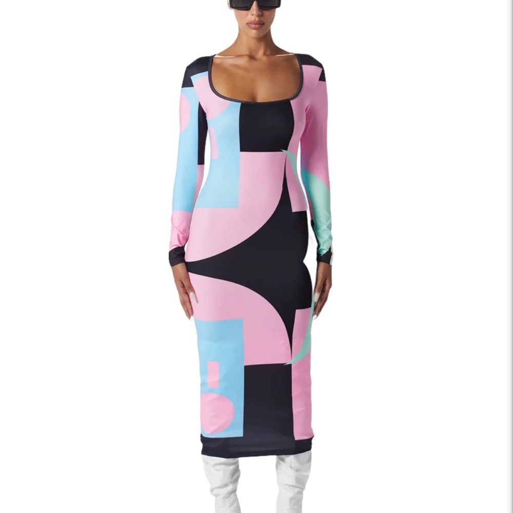 Amy shehab ABSTRACT DRESS